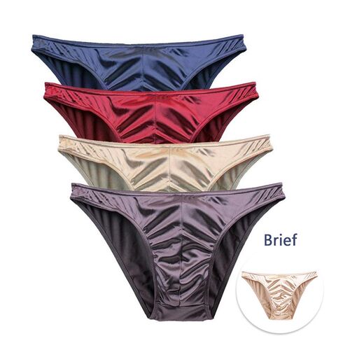 Mierside #0806 4Pcs/Bag Mens Low Waist T-Back G-String&Brie