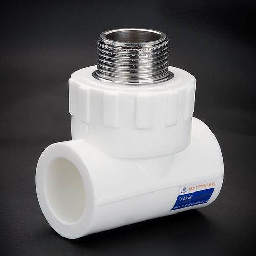 PPR water pipe fittings tee outer wire inner wire direct 4