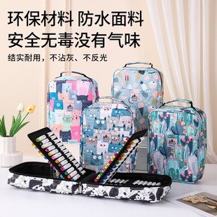 新款 防水丙烯马克笔收纳盒收纳包收纳袋36色48色60色72色80色84色
