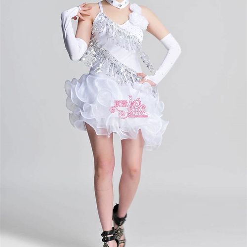 新款拉丁舞装  拉丁演出服装 广场舞排舞服装 可定制多色