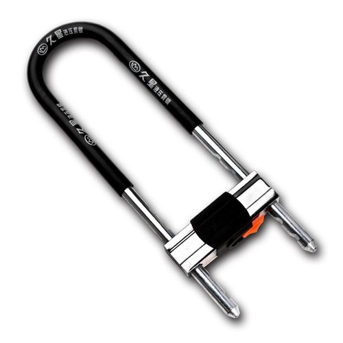 包邮玻璃门锁拉手锁把手锁防盗锁双门加长U型锁插锁店面锁商铺锁