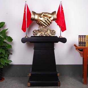 合作共赢握手摆件大号型落地公司办公室大堂玄关创意商务礼品摆设