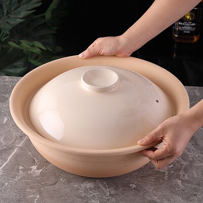 大容量商用砂锅金汤甲鱼耐热大砂锅特色酒店火锅猪肚鸡明火海洋锅