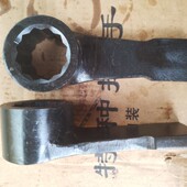 敲击凸型梅花扳手烟斗型特种扳手工业级碳钢加厚凸型梅花四方扳手