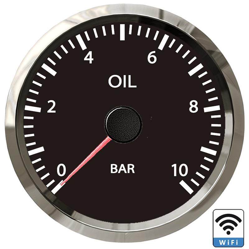 WIFI仪表 52mm指针油压表10Bar机油压力表信号可调连接原车传感器,汽车零部件/养护/美容/维保,汽车仪表,淘宝优惠券,粉丝福利购,淘宝优惠卷