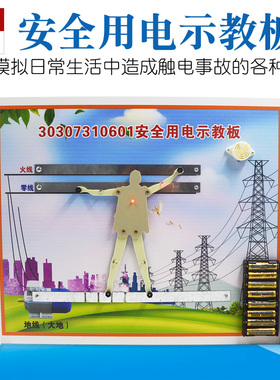 安全用电示教板演示器物理电学实验新课标器材教学仪器教具12V