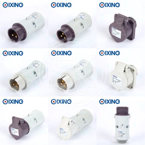 20V-25V低压工业插头2芯/3芯16A/32A QX629/630/636/637/642/643