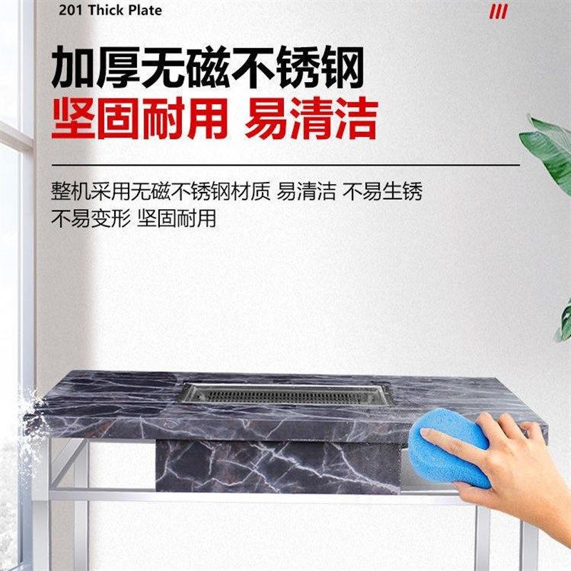 四川不锈钢商用无烟烧烤桌自助烤肉架室外木炭小豆腐桌家用庭院烤