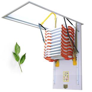 19年老店楼阁升降爬梯家用室内拉伸梯别墅复式阁楼梯隐形伸缩楼梯