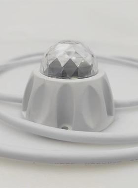 led户外点光源512W全彩点光源工程DMX512外控像素灯铝底RGB七彩灯