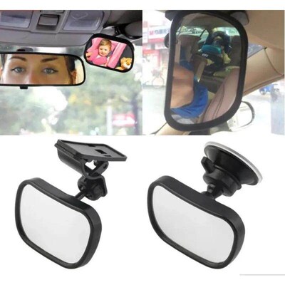 Mini Rear Infant Car Seat, Adjustable Rear Convex Mirror