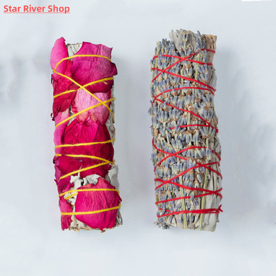 White Sage Incense with flower Flavor Incense Bundles Smudge