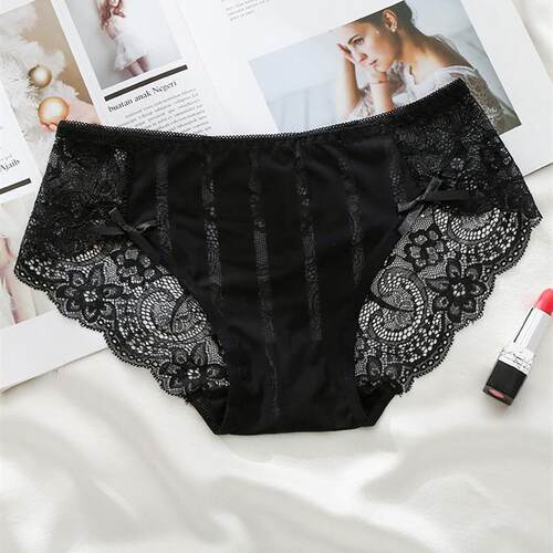 Big Plus Size Ladies Underwear Lace Panties Briefs for Women