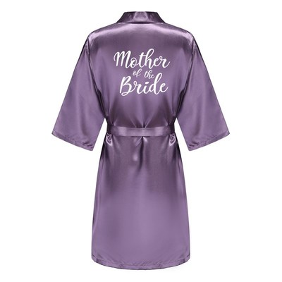 New Bathrobe Bride Satin-Silk Robe Women Bridal Party Sister