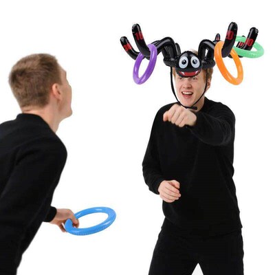 Halloween Spider Octopus Ring Toss Game Inflatable Toy Gifts