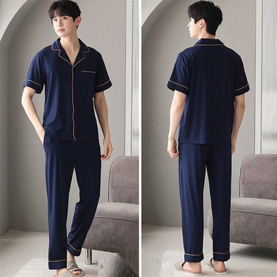 4XL Loose Big Size Pajamas for Men 100Kg Summer Cool Short S