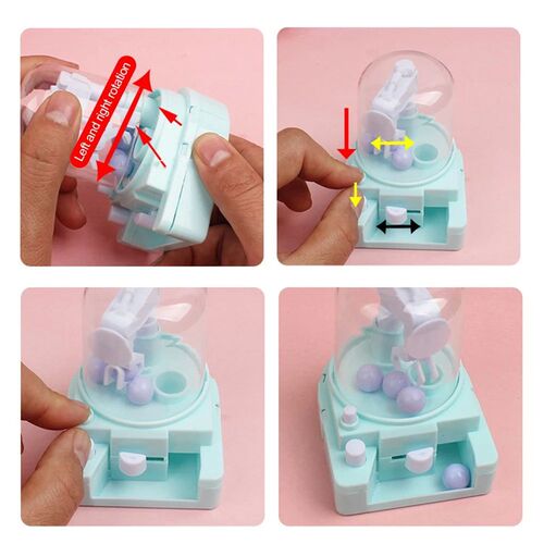 New Children Mini Grab Doll Claw Machine candy catcher ball