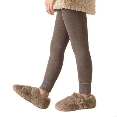 DXAD Solid Color Stockings for Kids Warm Tights Fleece