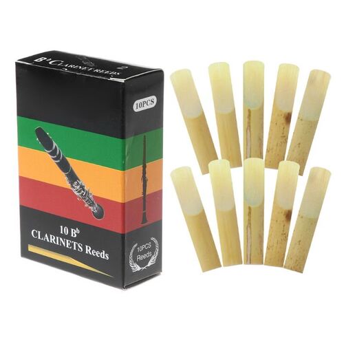 10Pcs/Set Bb Clarinet Reeds Traditional Bamboo Reed Strength