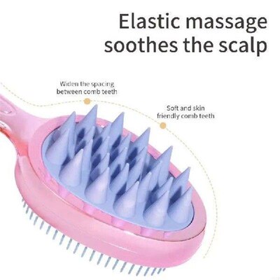 Silicone Body Scrubber,2 in 1 Body Brush & Hair Scalp Brush