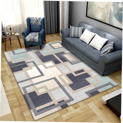 Geometric printing carpet living room floor mat blanket