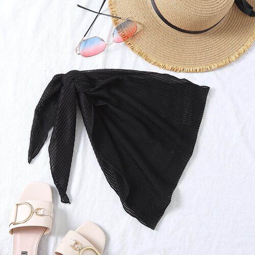 Bikini beach mesh pleated beach skirt