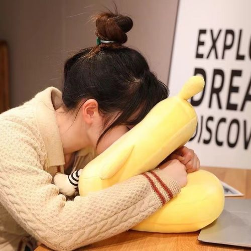 蛋仔夏季学生午睡教室趴桌子睡觉抱枕凉感女生办公室午休头枕冰丝