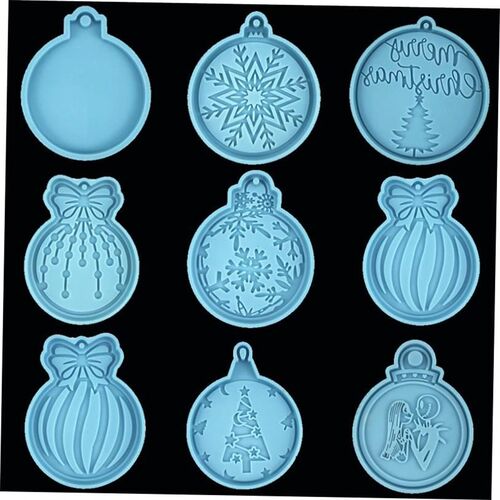 Winter Tree Ring Holder Epoxy Resin Mold Assemble Christmas