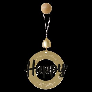 Mndeld入户门铃挂件风铃挂饰客厅室内进门提醒铃铛挂门上治愈系