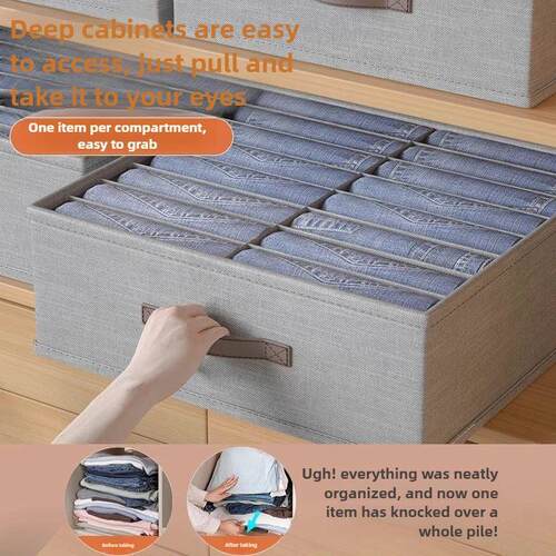 Pants Jeans Storage Box Closets Clothes Organizer Cabinet Or