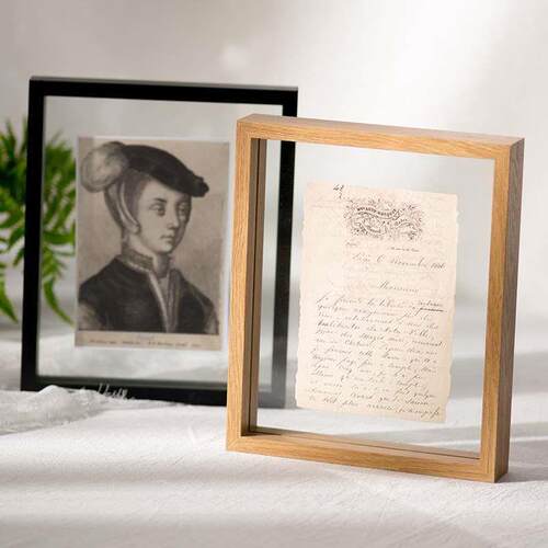 Double-sided glass photo frame table 67810 inch square dry p