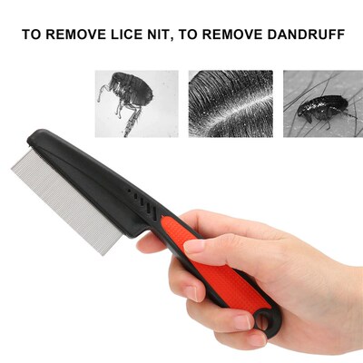 Head Lice Comb Lice Nit Removal Hair Comb Stainless Steel Fi