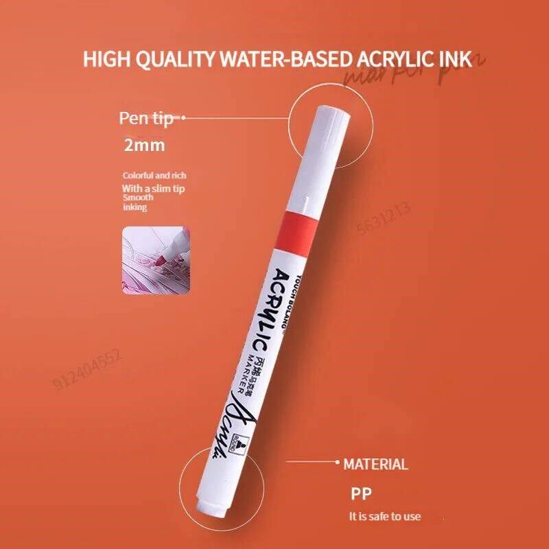 12/24/36/48 Colors Acrylic Paint Marker Set Art Markers Pain图片