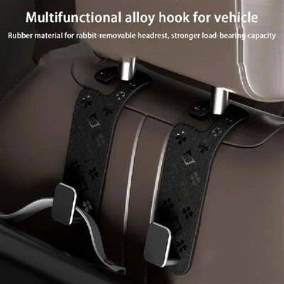 1PCS Car Hanger Hooks Tools Headrest Hook Patterned Rubber