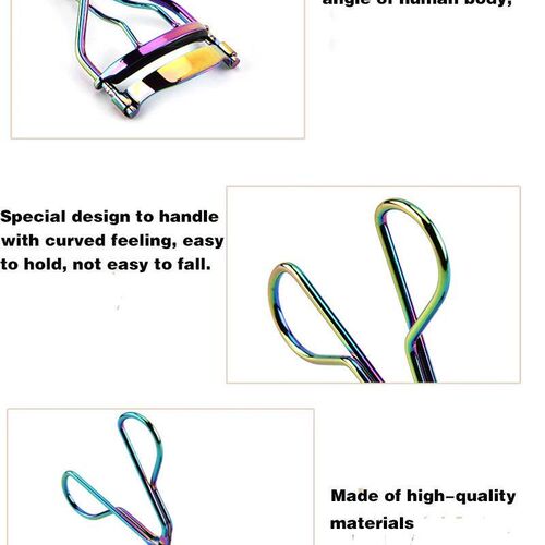 Protable Colorful/Silver Curl Eyelashes Tweezer Curling Eye