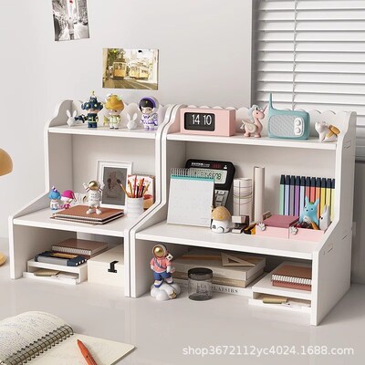Small desktop bookshelf home desk storage rack