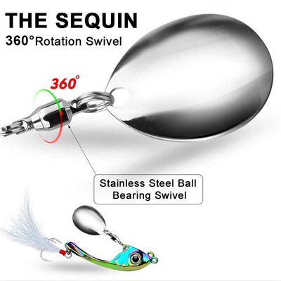 Fishing Spinners VIB remor Sequins Trout Spinners Metal Minn