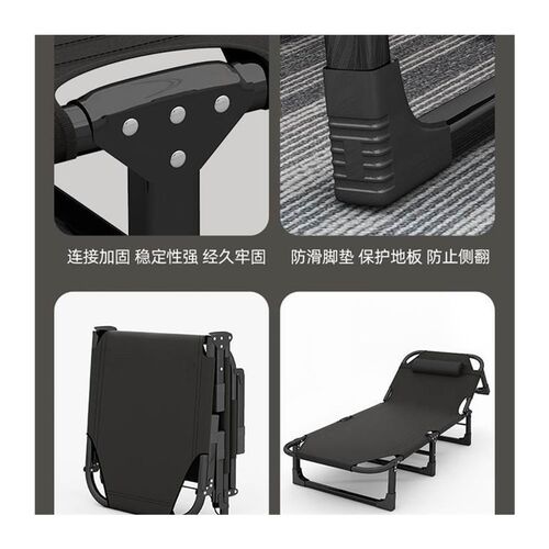 Folding bed single bed Outdoor folding bed Lunch rest artifa