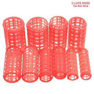 set Pcs Curler Pink Roller Hair Grip Curlers Clips Large