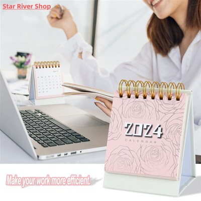 2024 Calendar Mini Coil Desk Calendar Daily Planner To Do Li