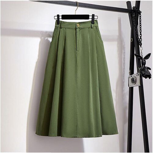 Hip ver Skirt Makes You Look Slim Mid-length Korean High-wai
