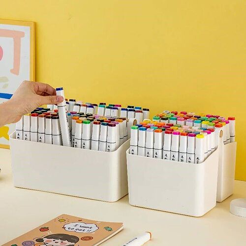 1pc Multifunctional Storage Holder School Office Portable Pe