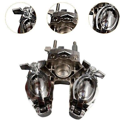 Tom Double Ball Clamp Stainless Steel Universal Cymbal