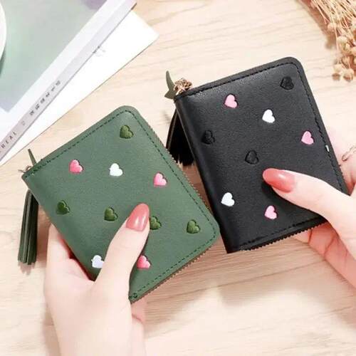 1PC Women Small Wallet Ladies Mini Tassel Wallet Cute Girl S