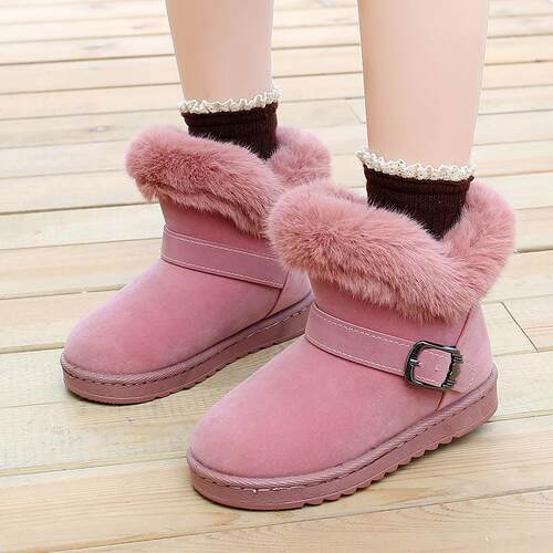 Korean Version Of Wool Thick Childrens Snow Boots Girls Boy