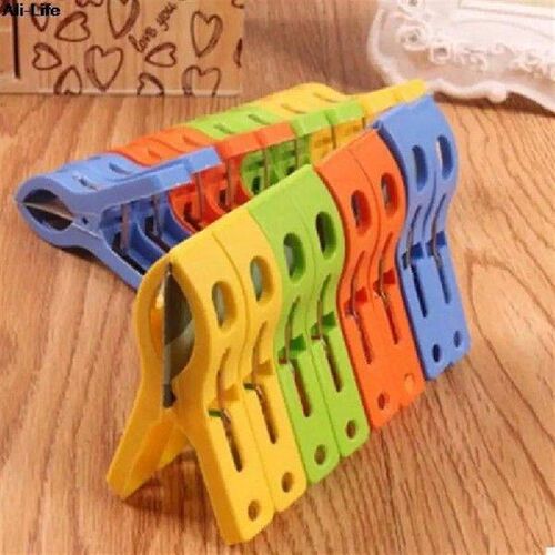 8Pcs/Set Large Plastic Hanger Clips Windproof Beach Towel