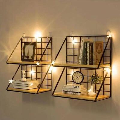 Spice Rack For Kitchen Hanging Wooden Spice Jar Storage Shel