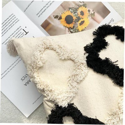 cushion cover pillow case cushion tassels 绒菱形毛绒枕头枕套