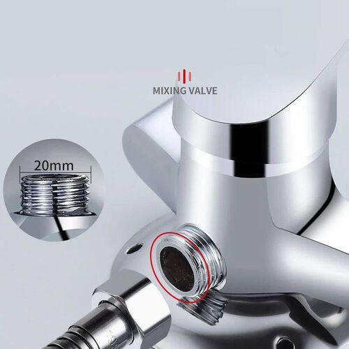 Universal Bath Shower Mixer Taps Deck Mounted Chrome Valve H