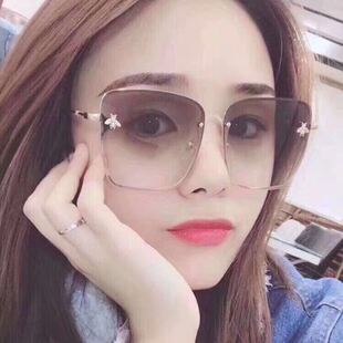 Luxury Sunglasses for Women Men Retro Metal Grandient Shades